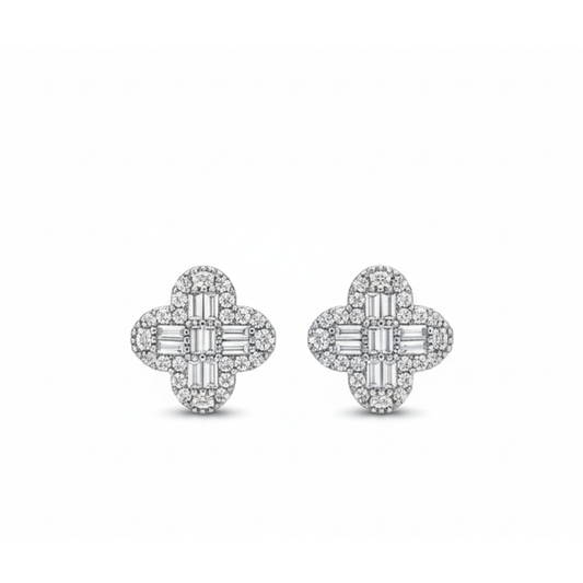 DMND CROSS EARRING