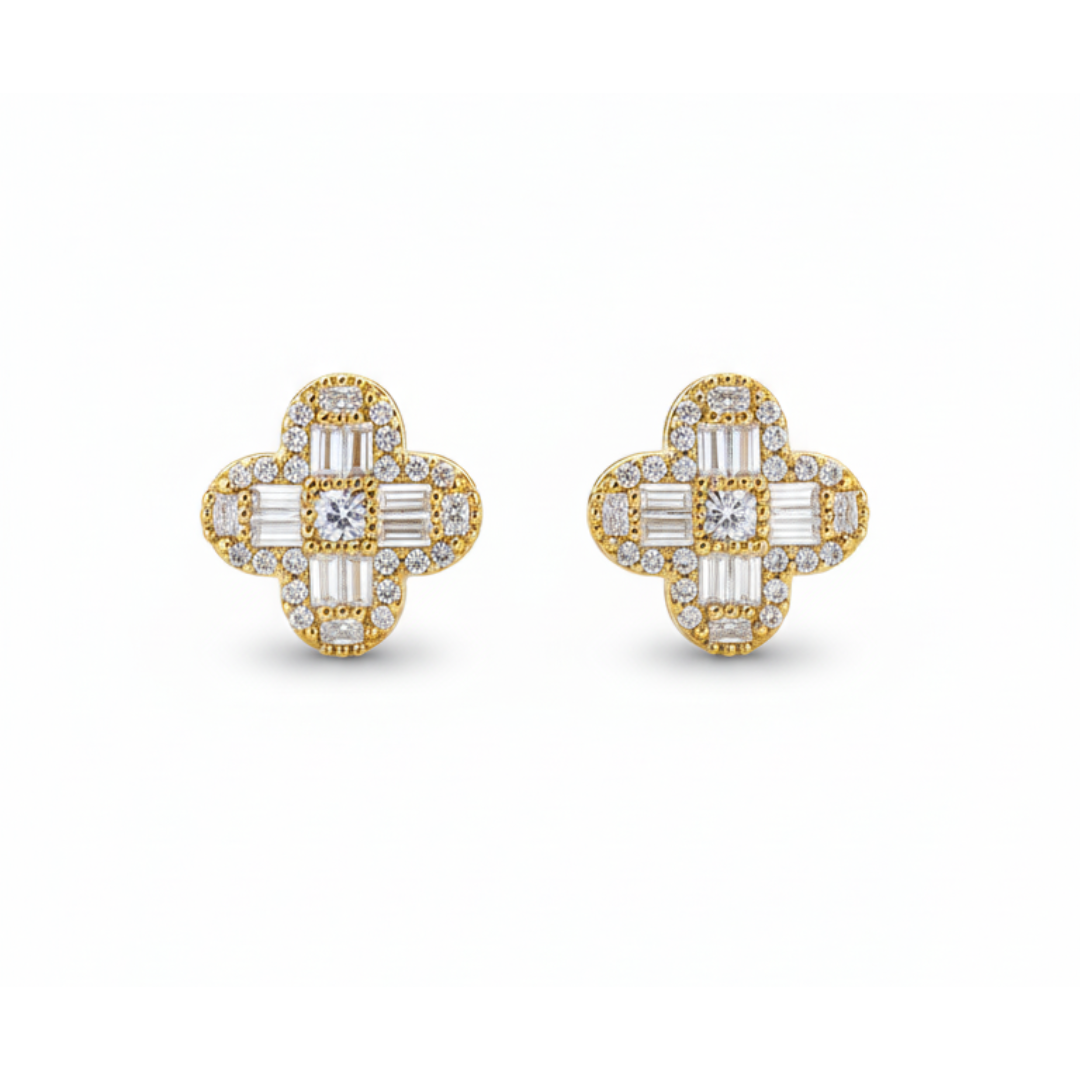 DMND CROSS EARRING